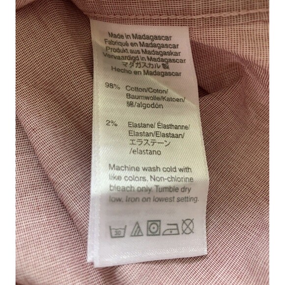 J Crew Classic Flex Washed Red Button Up Long Sleeve Shirt Men’s Small New - Picture 2 of 6